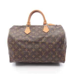 Louis Vuitton Speedy handbag canvas leather Monogram Brown
